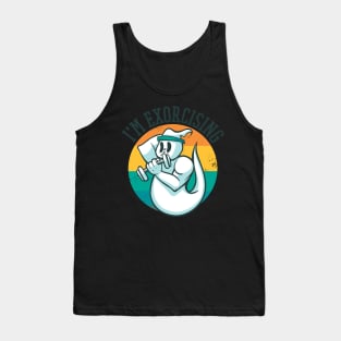 Cute Spooky Ghost Paranormal Horror Halloween Art Tank Top